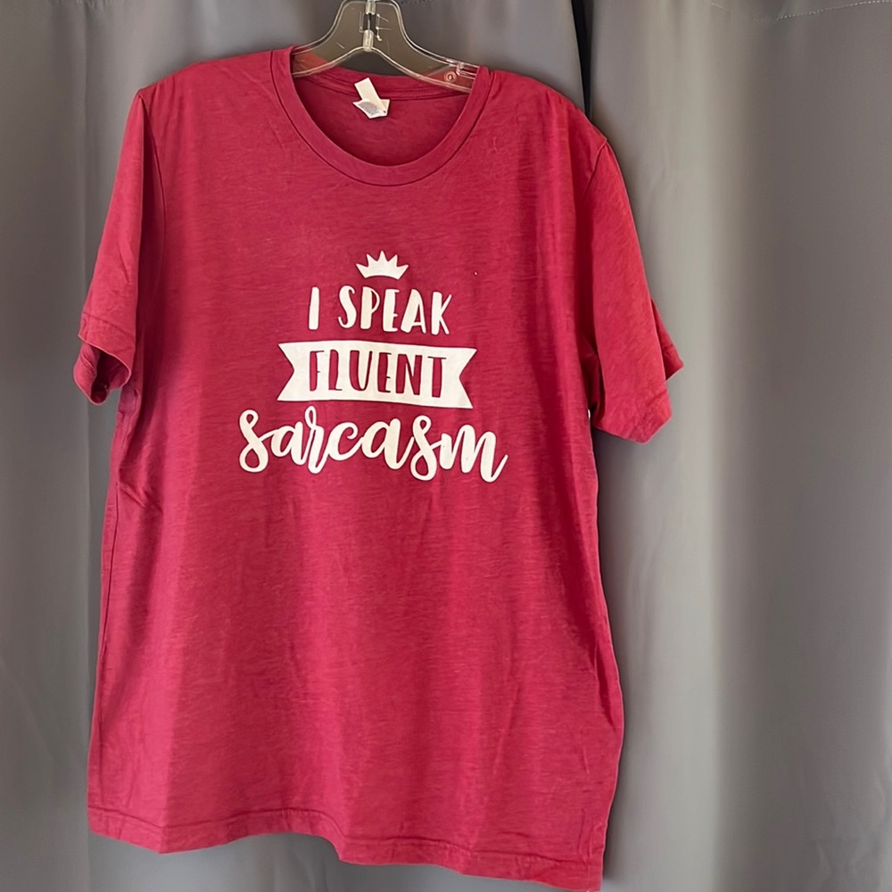 Raspberry colored Snarky Tshirt